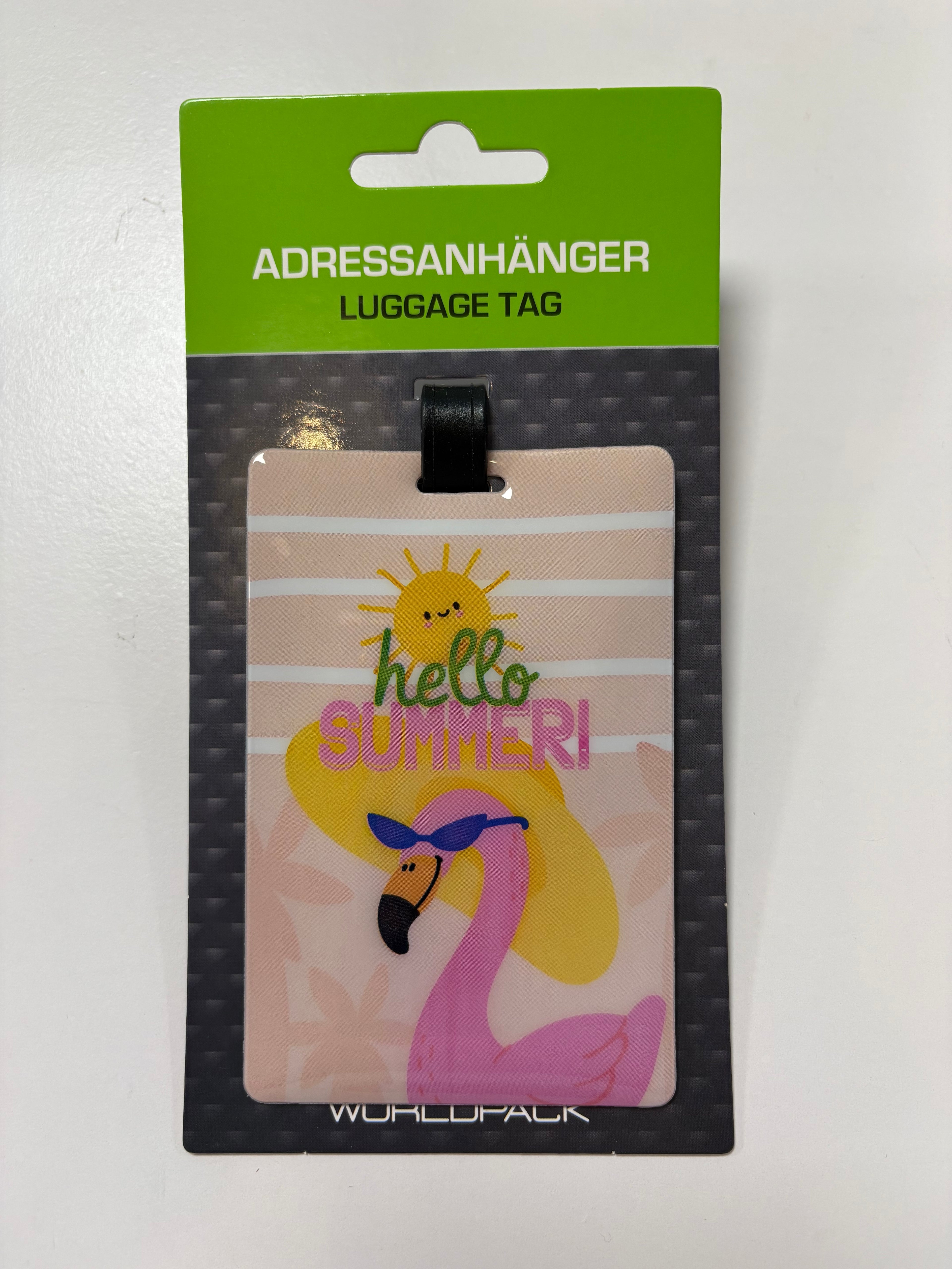 Nimilappu matkalaukkuun tai reppuun